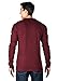 Noble Mount Mens Solid Thermal Henley Long Sleeve T-Shirts - Burgundy - Large