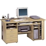 Jahnke Computer Station CS160 Maple Effect Computer Desk