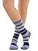 Cashmere Blend Striped Socks Crew 7 Colors Available Womens Soft and Warm