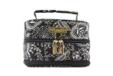 41Ull78ItLL. SL160  PurseN Large Black and White Paisley with Hot Pink Interior Vacationer Jewelry Organizer Case
