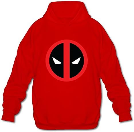 Men's Deadpool Logo 2016 Movie Custom Hooded Sweatshirt Red Size XXL By Xuruw