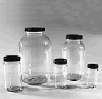 4OZ WM GLASS SPECIMEN JAR/BOTTLE