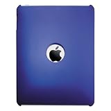 Bluetrade - Coque rigide de protection arri&egrave;re finition caoutchouc m&eacute;tallis&eacute; pour Apple iPad - Bleu