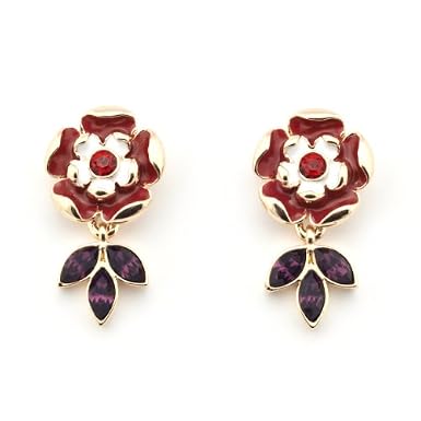 Tudor Rose Earrings by Bill Skinner||EVAEX