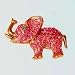 Pink Elephant Pin 24K Gold Swarovski Crystals Brooch Jewelry GOP Republican Pink Ladi...