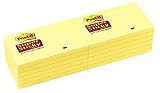 3M Post-it 3 x 5 Inch Canary Yellow Super-Sticky Notes, 90 Sheets 12 Pack (655-12SSCY)