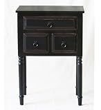 Privilege 24079-B 3 Drawer Stand - Vintage Black