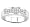 18k White Gold or Yellow Gold Two-Row Princess-Cut Diamond Band (H/SI2, 2/3 ct. tw.)