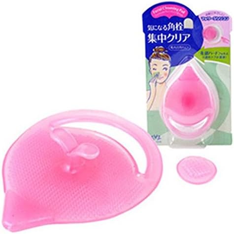 OPCC 6 pcs Practical Blackhead Remover Facial Cleansing Pad Silicon Brush, Pink and Light Blue（color may vary）