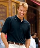 UltraClub Men’s Egyptian Pima Polo with Tipping