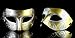 Retro Roman gladiator Halloween party masks man woman children Mardi Gras Masquerade mask- silver & gold