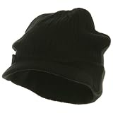 Knit with Visor - Black W31S26E