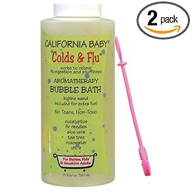 California Baby Bubble Bath - Colds & Flu, 13 oz (Pack of 2)