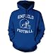 Distressed Enfield Football Unisex Hooded Sweatshirt