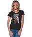 Awkwardstyles Women's American Flag Distressed V-neck Tshirt 4th July + Bookmark