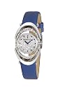 Morellato - SQG019 - Heritage - Montre Femme - Quartz Analogique - Cadran Argent - Bracelet Soie Bleu