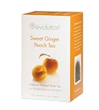 Revolution Tea Sweet Ginger Peach Tea, 16-Count Teabags (Pack of 6)