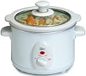 Maxi-Matic MST-250XW Elite Cuisine 1-1/2-Quart Round-Shaped Slow Cooker, White