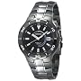 Seiko Men's SKA443 Kinetic Black Ion Finish Watch