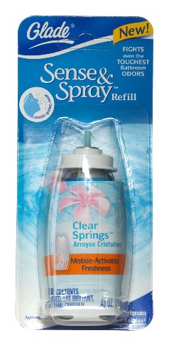 Glade Sense & Spray Refills, Clear Spring Odor Eliminator (Pack of 10)