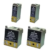 Take4Less 4-pack T007 T008 T007201 T008201 (2B+2C) Compatible Ink Cartridges for Epson Stylus Color 780 785EPX 825 870 875DC 890 ~ Unknown