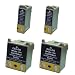 Take4Less 4-pack T007 T008 T007201 T008201 (2B+2C) Compatible Ink Cartridges for Epson Stylus Color 780 785EPX 825 870 875DC 890