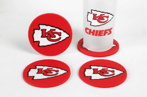 NFL Kansas City Chiefs Coasters (4 Pack)