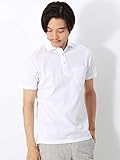 (ザ・スーツカンパニー) COOL DRY/ホリゾンタルカラー 鹿の子ポロシャツ ホワイト