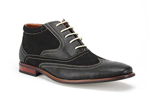 Ferro Aldo Men's 806007 Wing Tip Ankle High Lace Up Dress Boots