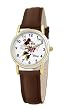 Disney Women's D073S007 Minnie Mouse Brown Leather Strap Watch
