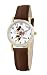 Disney Women's D073S007 Minnie Mouse Brown Leather Strap Watch