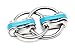Fidgetland Noah - ADHD/ADD, Stress & Anxiety, Bike Chain Fidget, Classroom Approved (Solid Rings) (Aqua)