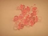72 Pink Plastic Mini Pacifiers 7/8 Crystal Like