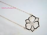 Jeweled Flower Eyeglass Chain Holder