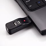 HDE Compact Travel 4 Port High Speed USB 2.0 Pocket Hub