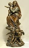 MADONNA AND CHILD WITH CHERUBS by Rosso Fiorentino (1494-1540) Real Bronze Powder Cast Statue Sculpture