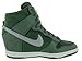 Nike Women's Dunk Sky Hi Crbn Grn/Mtlc Pwtr/Crbn Grn/Ng Casual Shoe