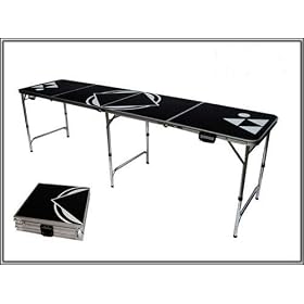 Beer Pong Table Black 8 FEET by