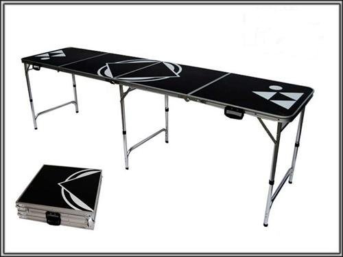 Beer Pong Table Black 8 FEET