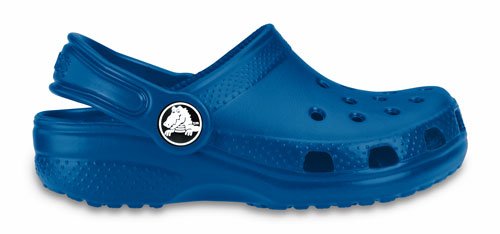 Crocs Cayman/Classic Clog (Toddler/Little Kid),Sea Blue,4-5 M US Toddler