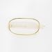 ANGELANGELA Minimalist Gold Silver Square Hollow Geometric Metal Hairpin DOUBLE Hair Clip Clamps Accessories Barrettes Bobby Pin Ponytail Holder Statement Women's GIFT Headwear Styling Jewelry