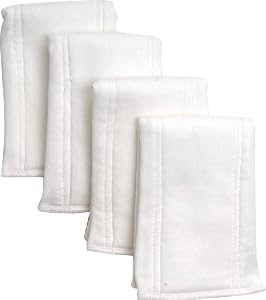 Under The Nile Pre-Fold Diaper 4 Pack, Natural 14"x18"