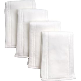 Under The Nile Pre-Fold Diaper 4 Pack, Natural 14"x18"