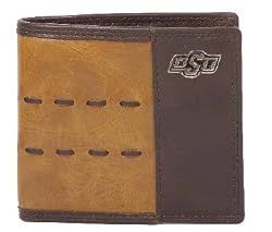 Brown and Tan Leather Bi-fold Wallet
