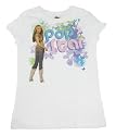 Hannah Montana Part Time Pop Star Girls White Tee Shirt