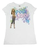 Hannah Montana Part Time Pop Star Girls White Tee Shirt