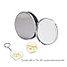 Zhi Jin 1Pc Portable Folding Magnifier Pocket Loupe Metal Reading Magnifying Glass Lens 10X 60mm for Inspection Science Office Travel Map