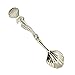 Verdental Retro Stereoscopic Coffee Spoon Tea Spoon Dessert Spoon Mixing Spoon Ice Cream Spoons Set of 5 (Silver)