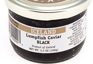 Black Lumpfish Caviar - pasteurized caviar - 3.5 oz 100 gr, Iceland by Beluga Caspian Caviar