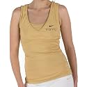 Nike Womens Training Dri-FIT Tank Gold Dust/Black